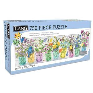 Lang Herb Jars - 750pc Panoramic Jigsaw Puzzle - NIB